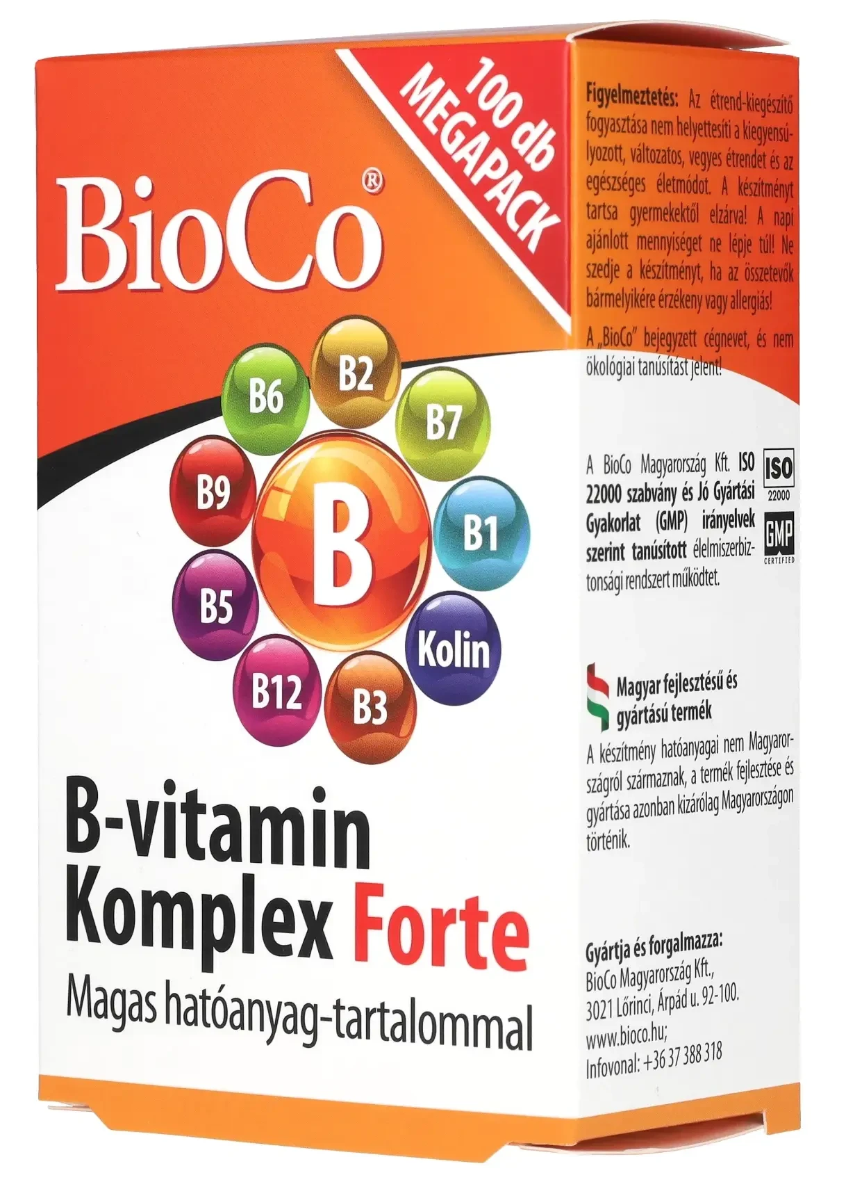 BioCo B-vitamin komplex Forte 100db