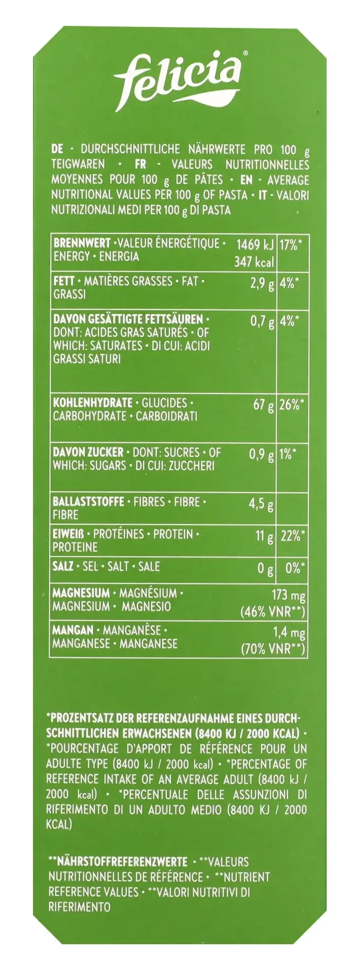 Felicia Bio hajdina fusilli gluténmentes tészta 250g