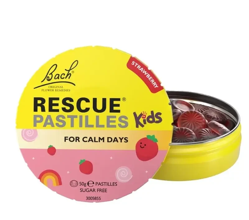 Bach Rescue Kids Pasztilla - Epres 50g