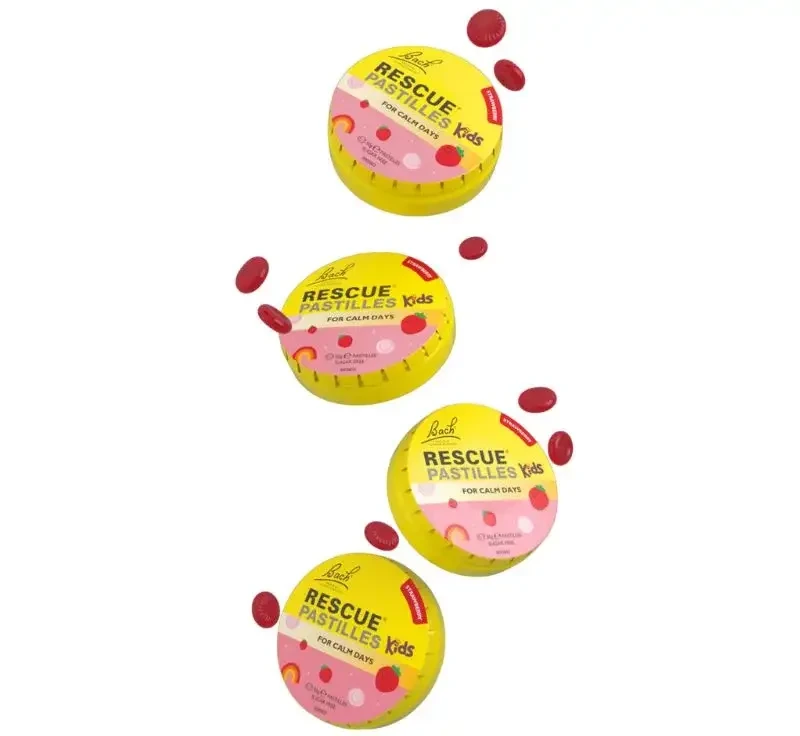 Bach Rescue Kids Pasztilla - Epres 50g