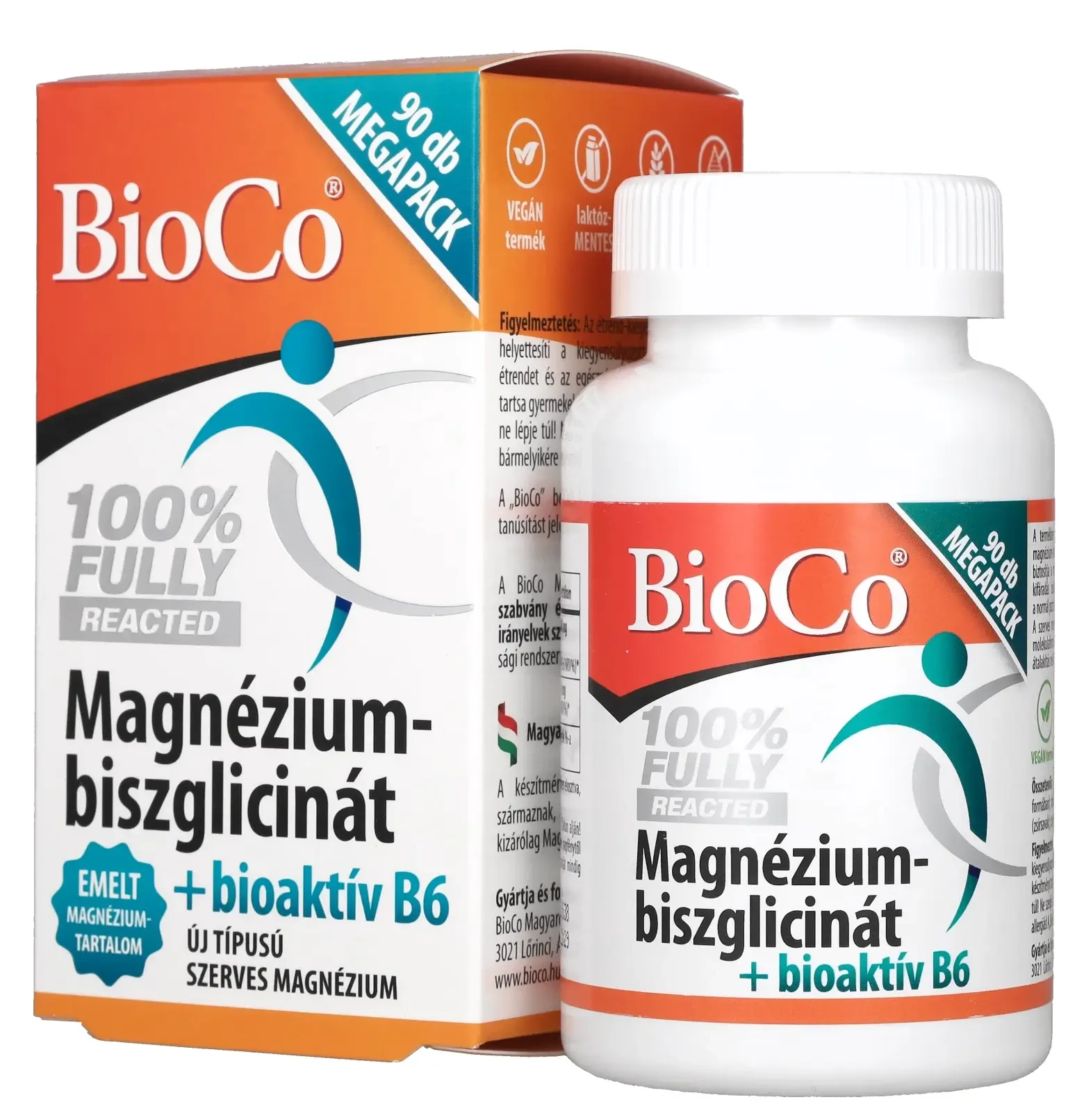BioCo Magnézium Biszglicinát +B6 vitamin tabletta 90db