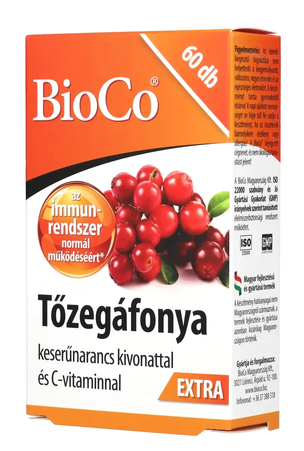 BioCo Tőzegáfonya Extra tabletta 60db