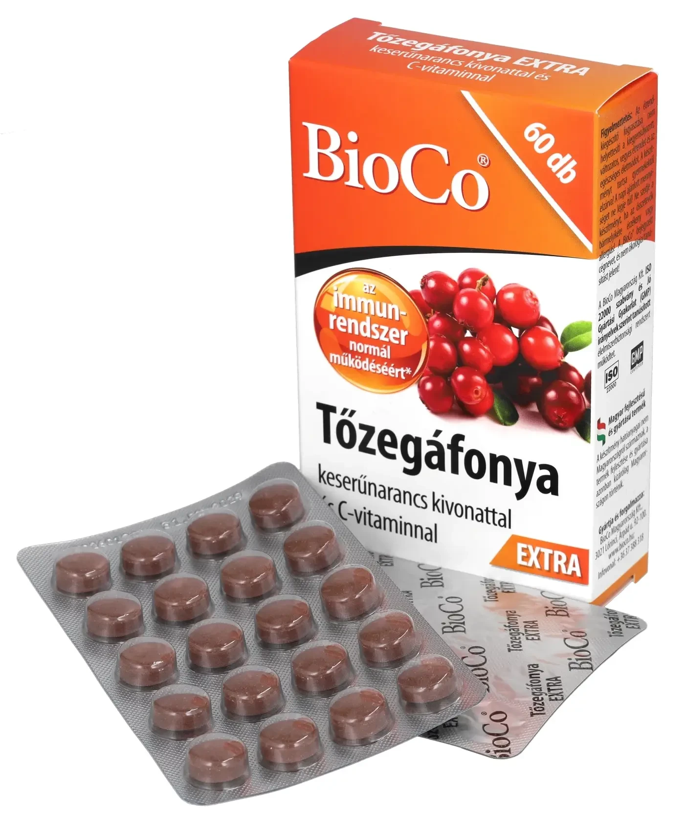 BioCo Tőzegáfonya Extra 500mg tabletta 60db