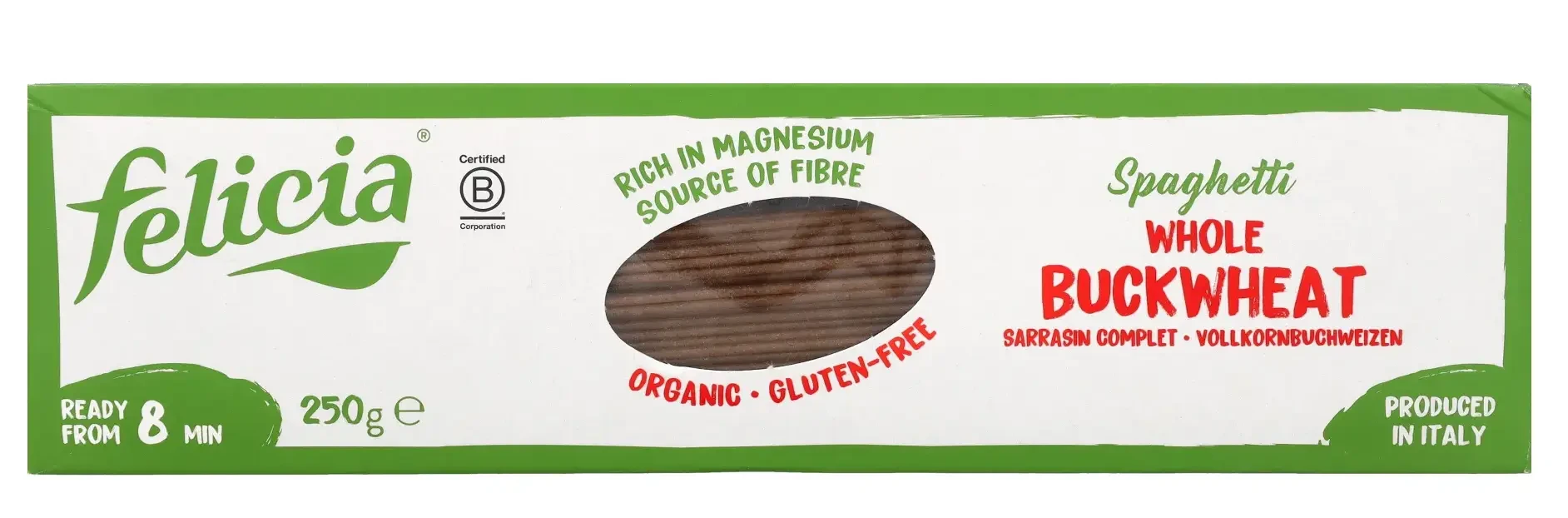 Felicia Bio Hajdina spagetti gluténmentes tészta 250 g