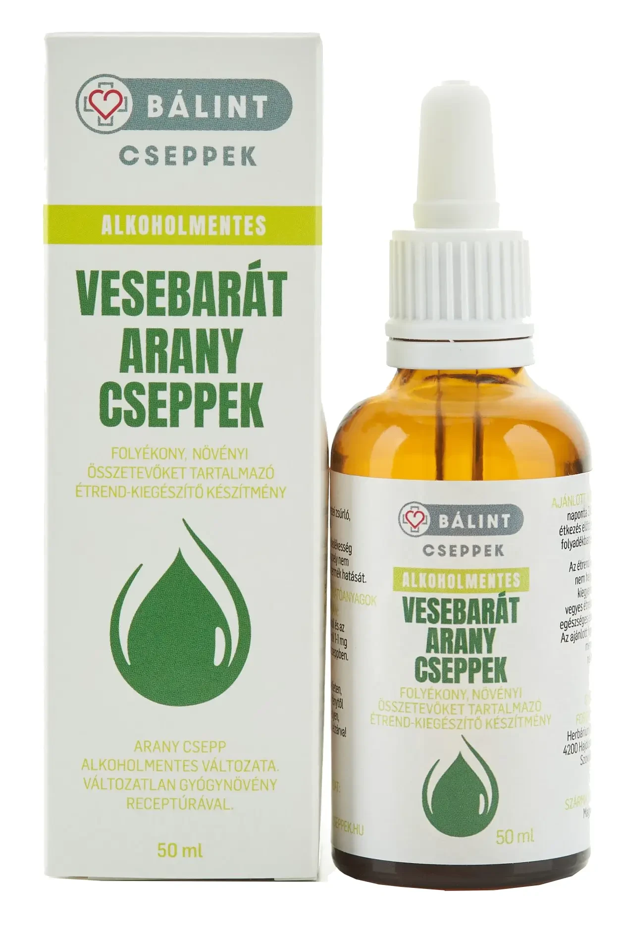 Bálint Cseppek Alkoholmentes Vesebarát Arany Cseppek 50 ml