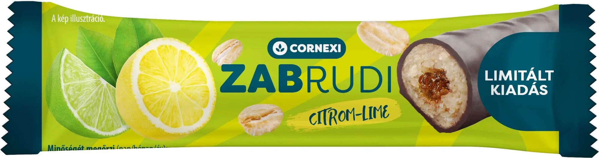 Cornexi Zabrudi Citromos-lime-os töltelékkel töltött zabrúd kakaós bevonattal RSPO/MB 30g