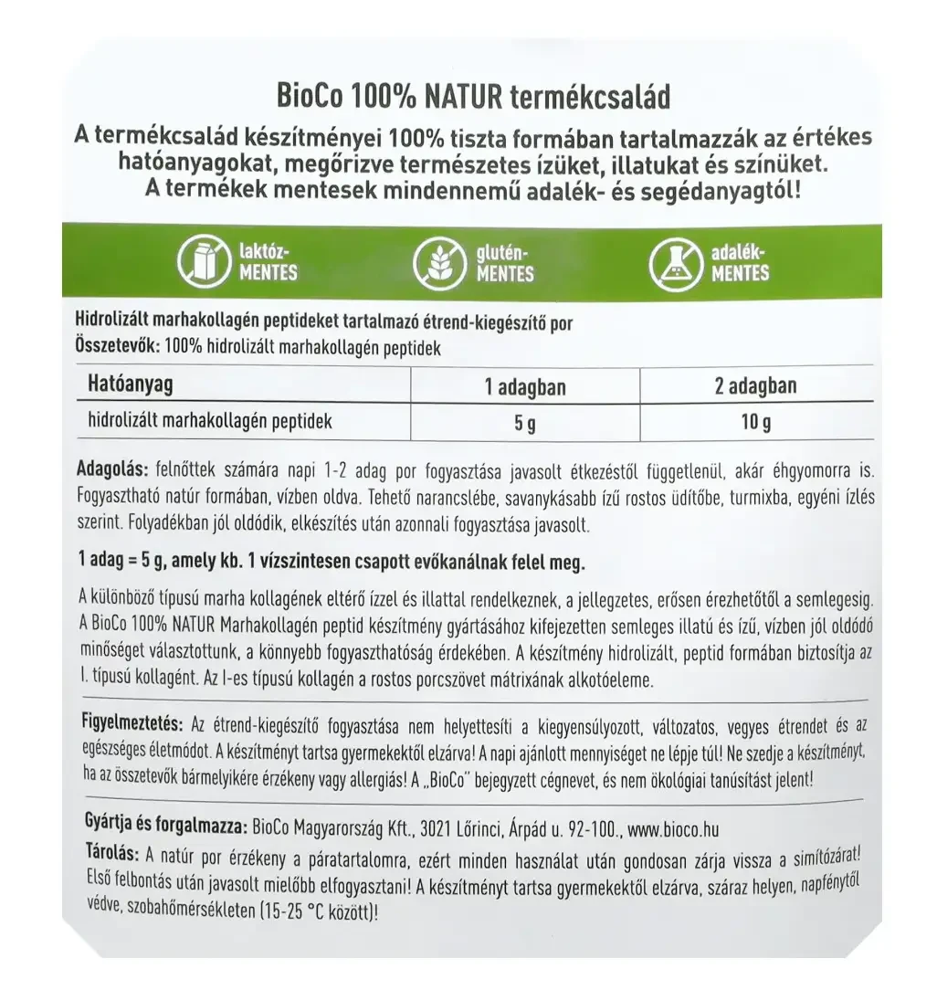 BioCo Marhakollagén peptidek 400g