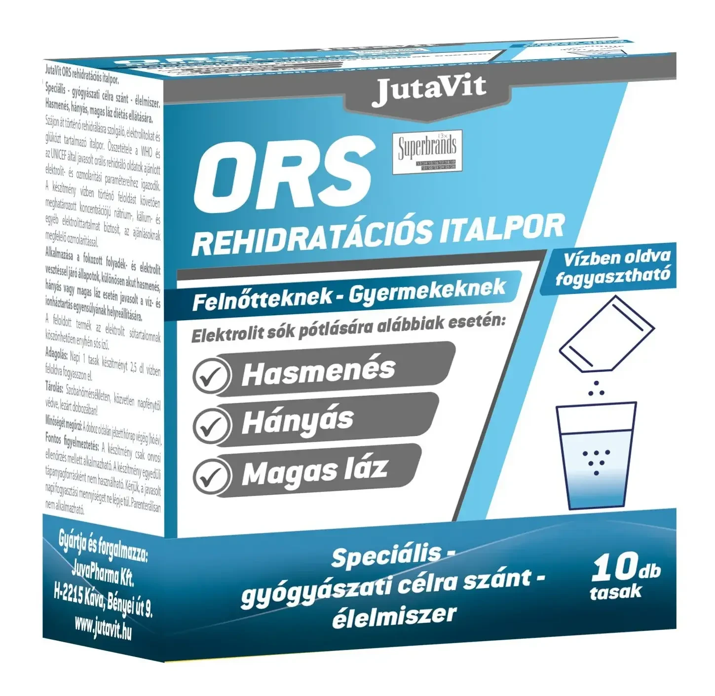 JutaVit ORS Rehidratációs italpor 10 tasak