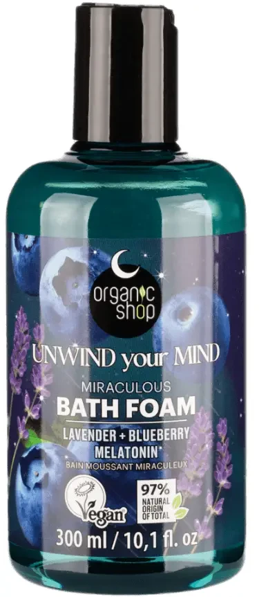 Organic Shop Varázslatos habfürdő levendulával, áfonyával és melatoninnal 300ml