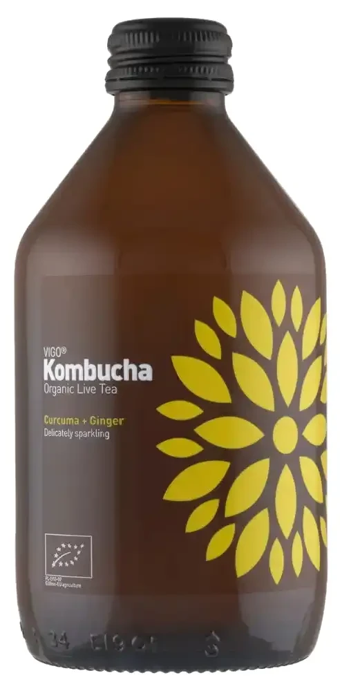 Vigo - BIO Longbrew Kombucha Kurkuma Gyömbér 330 ml