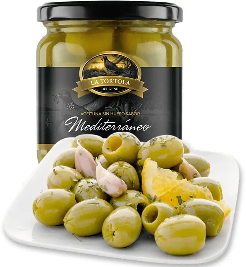 Mediterrán olívabogyó, magozott 370g