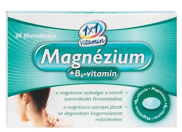 1X1 Vitaday magnézium B6 vitamin filmtabletta 30db