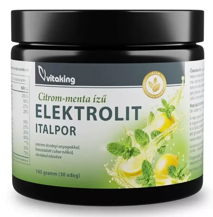 VK Elektrolit Italpor Citrom - Menta Ízű 165 g