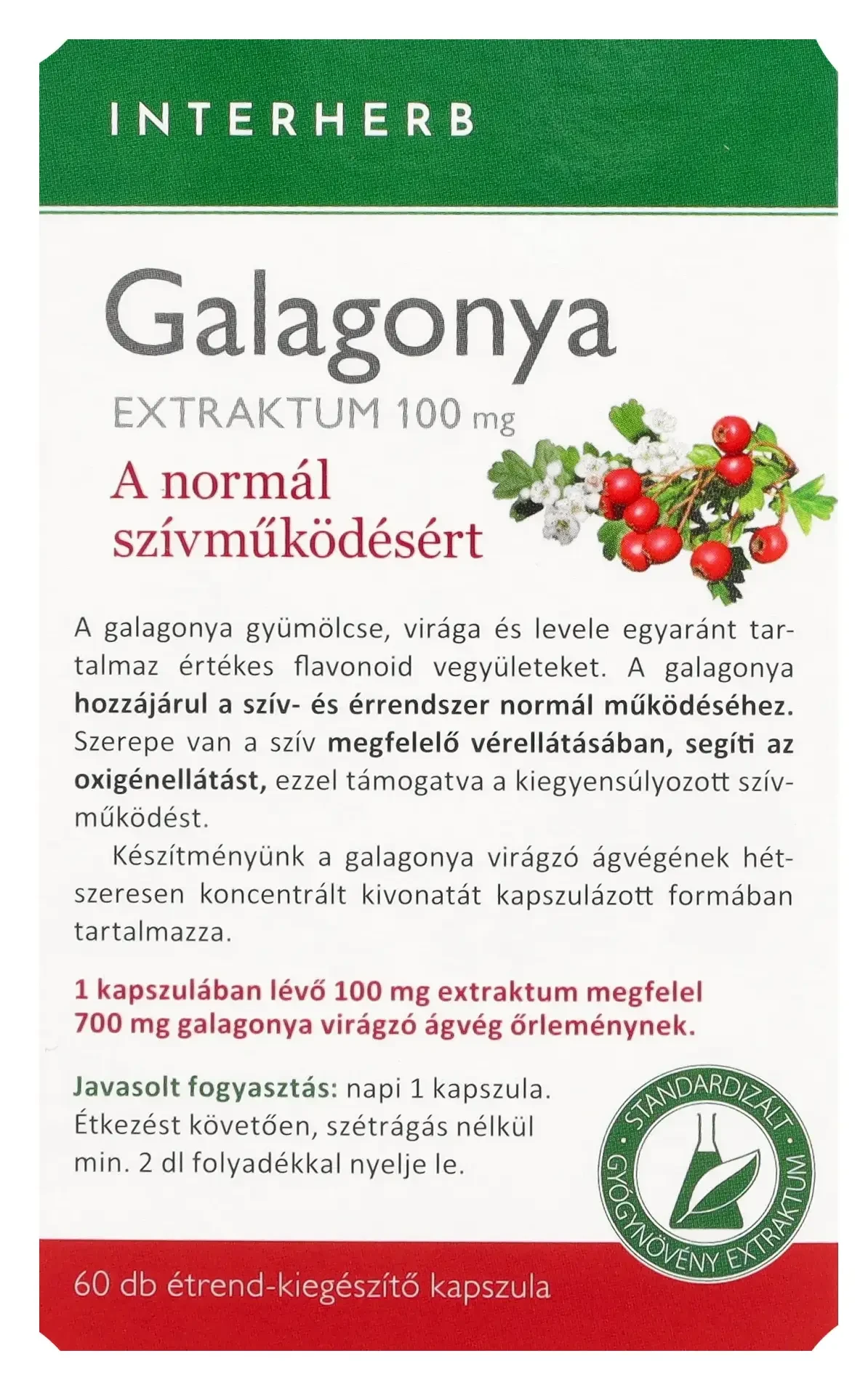 Interherb Napi1 Galagonya Extraktum 60db