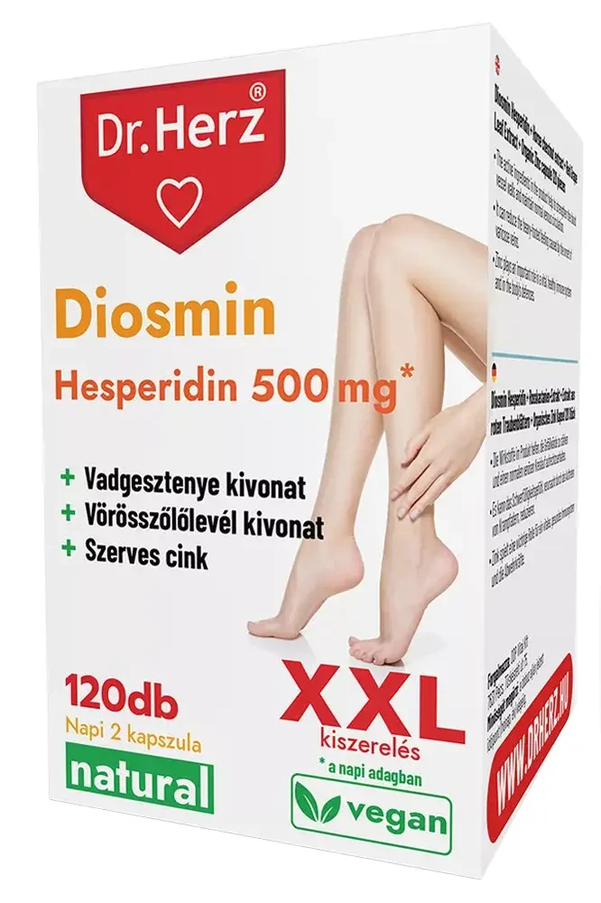 Dr. Herz Diozmin Hesperidin 500 mg XXL Kapszula