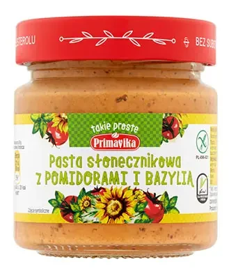 PRIMAVIKA Napraforgómag pástétom paradicsommal és bazsalikommal 160g