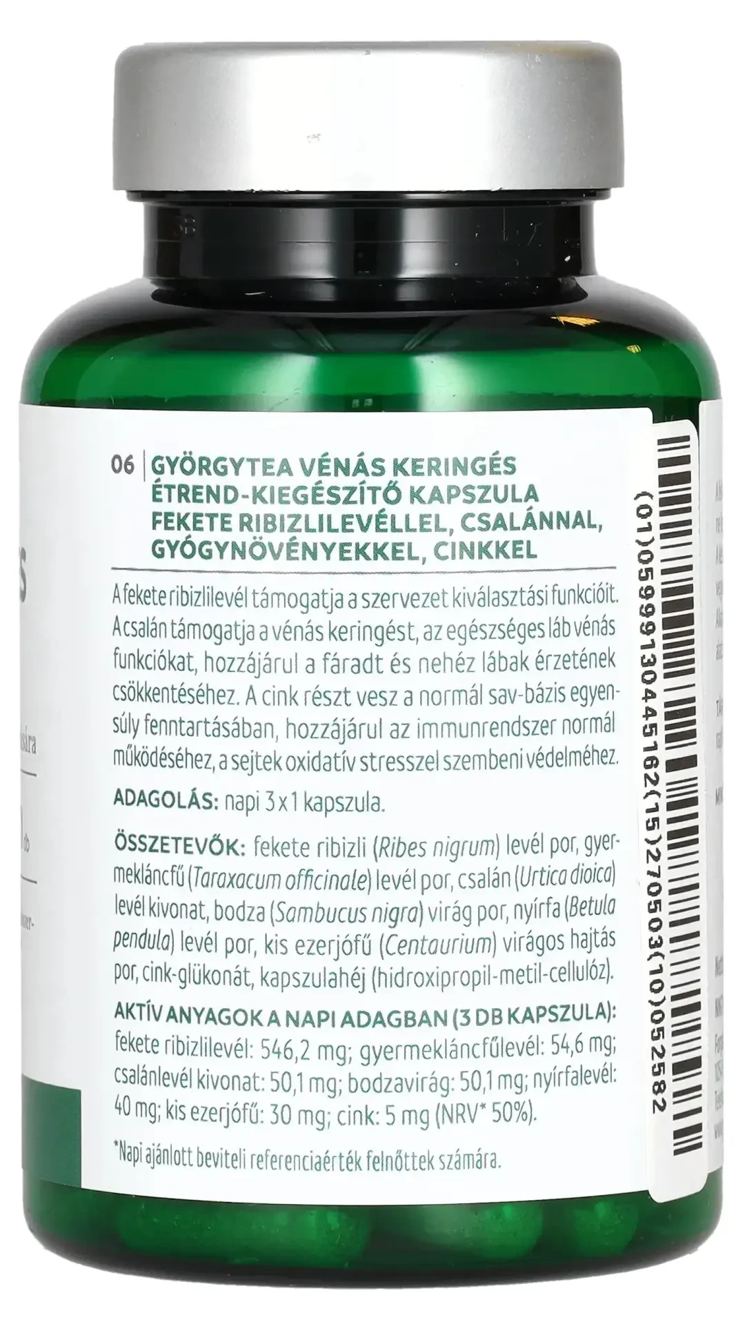 Györgytea Vénás keringés kapszula 60db