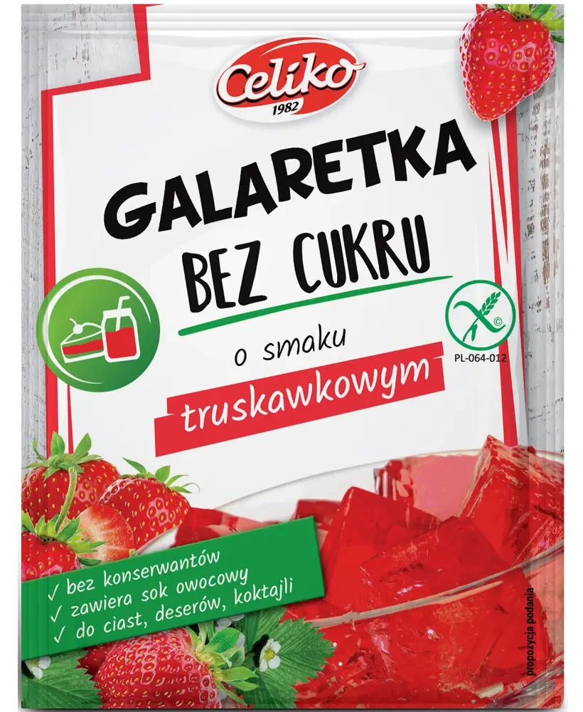 Celiko Gluténmentes tortazselé Cukormentes Eper 14g
