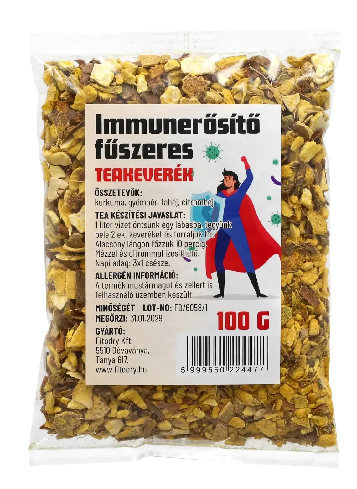 Fitodry Immunerősítő Fűszeres Teakeverék 100 g