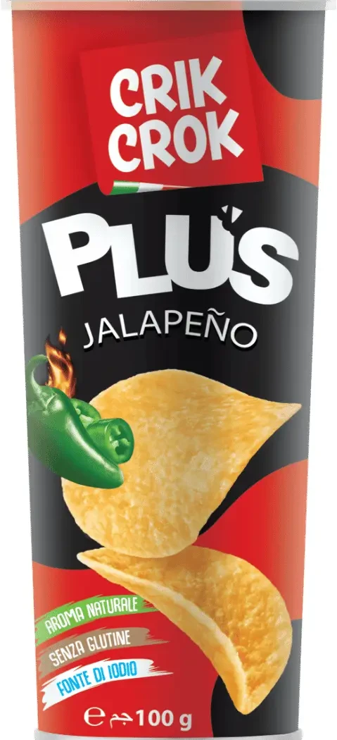 Crik Crok GLUTÉNMENTES Jalapeno chips 100g