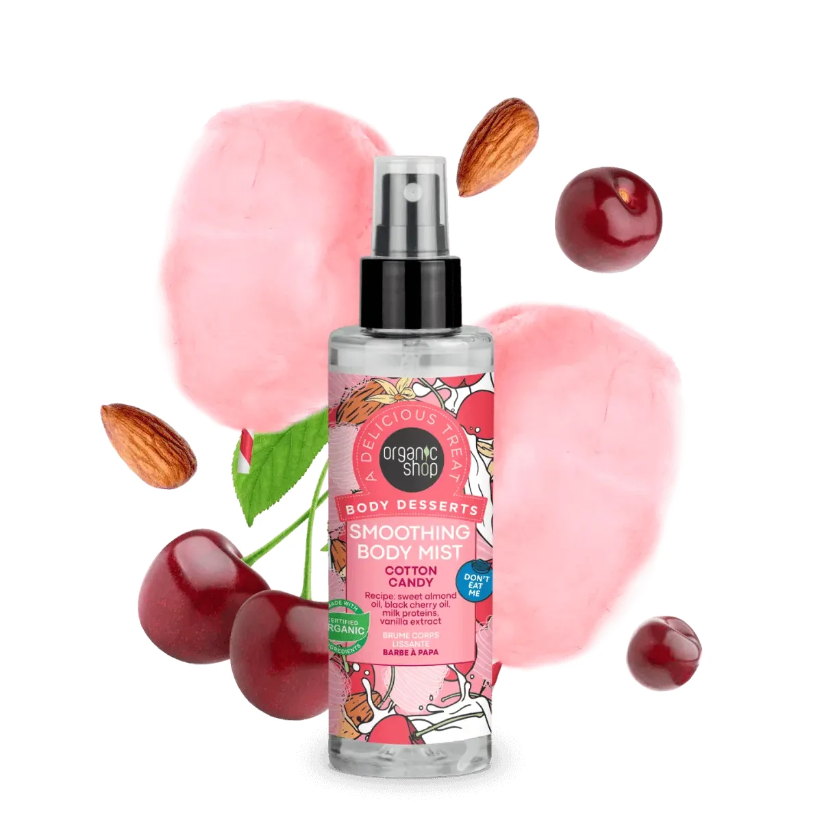 Organic Shop Vattacukor Illatú Bőrsimító Testpermet 200ml
