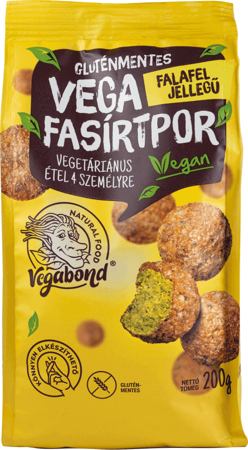 Vegabond Vega Fasírtpor, Gluténmentes, Falafel jellegű 200g