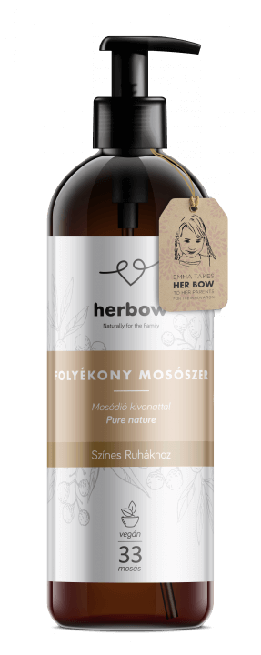 Herbow folyékony mosószer színes ruhákhoz – Illatmentes 1L