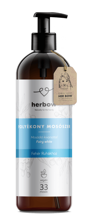 Herbow folyékony mosószer fehér ruhákhoz - Friss illat 1L