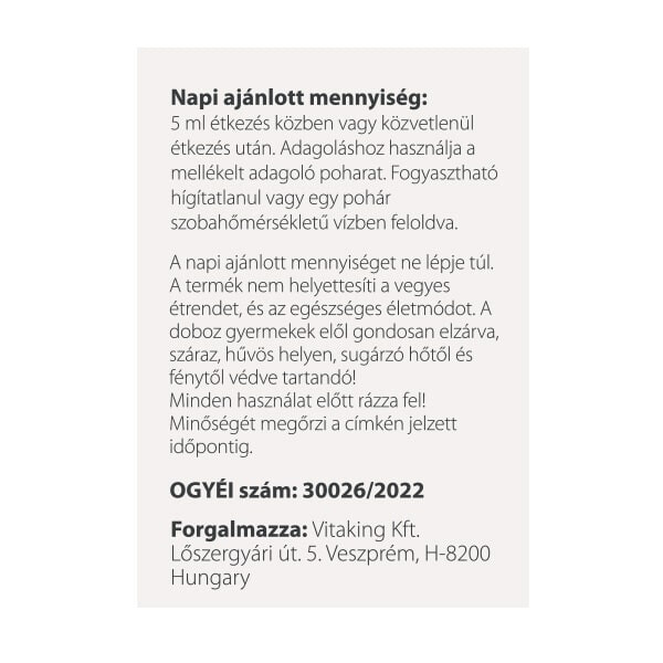 Vitafer Mikrokapszulás vas szirup (120ml)