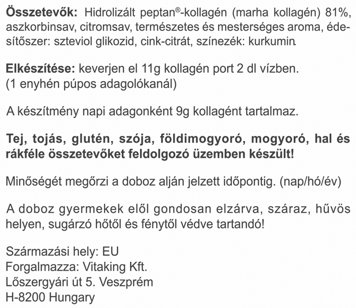 VK Kollagén por citrom 330g