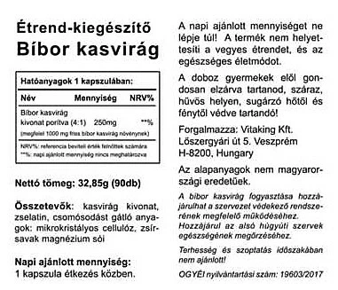 VK Echinacea Bíbor kasvirág kapszula 90db