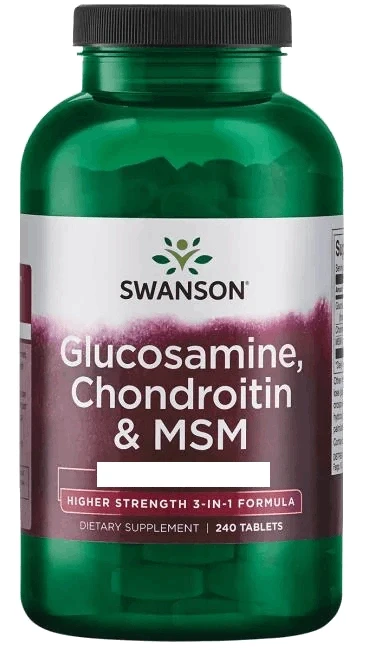 Swanson MSM, Glükozamin, Kondroitin Porcerősítő 120 db