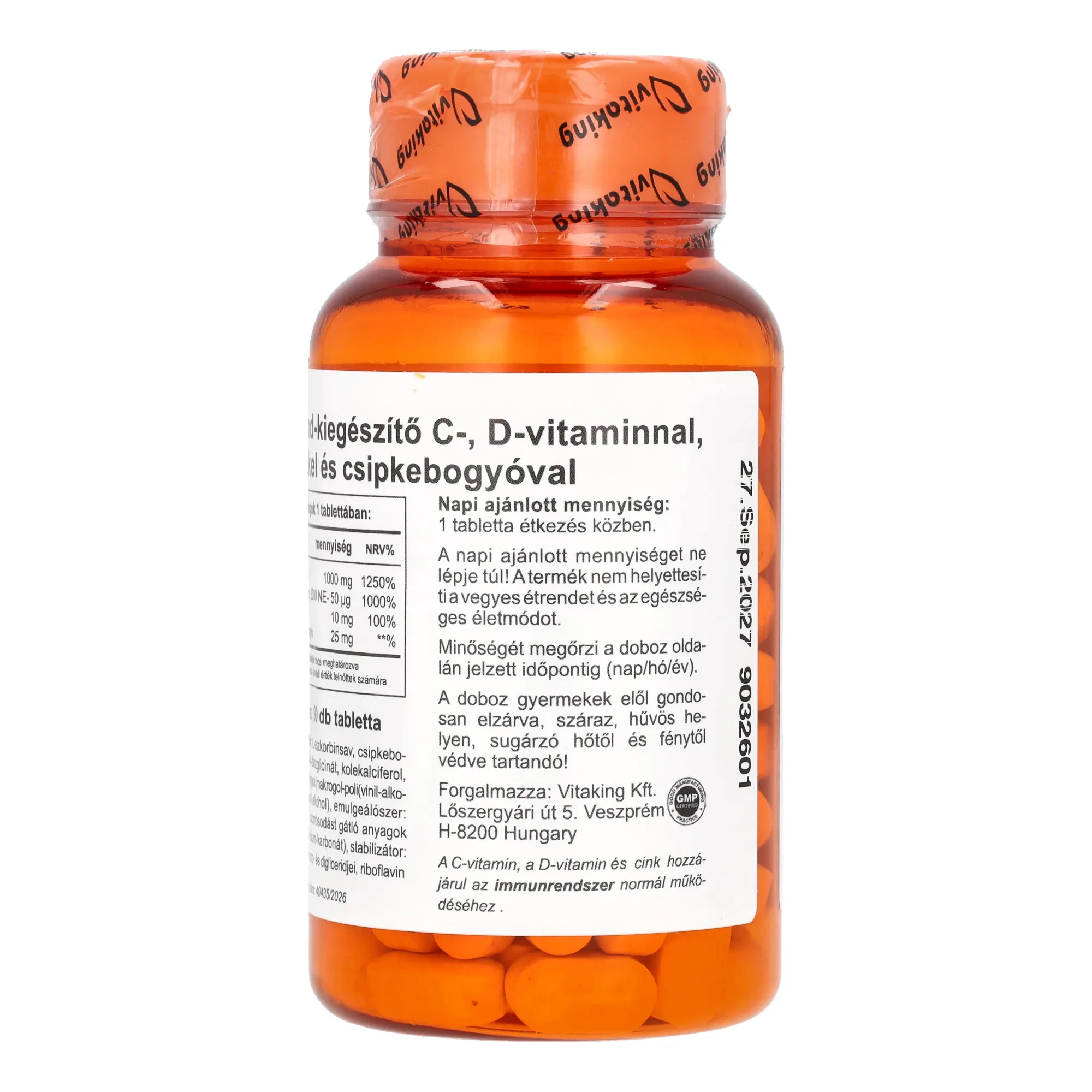 Vitaking C+D+Cink 90db.