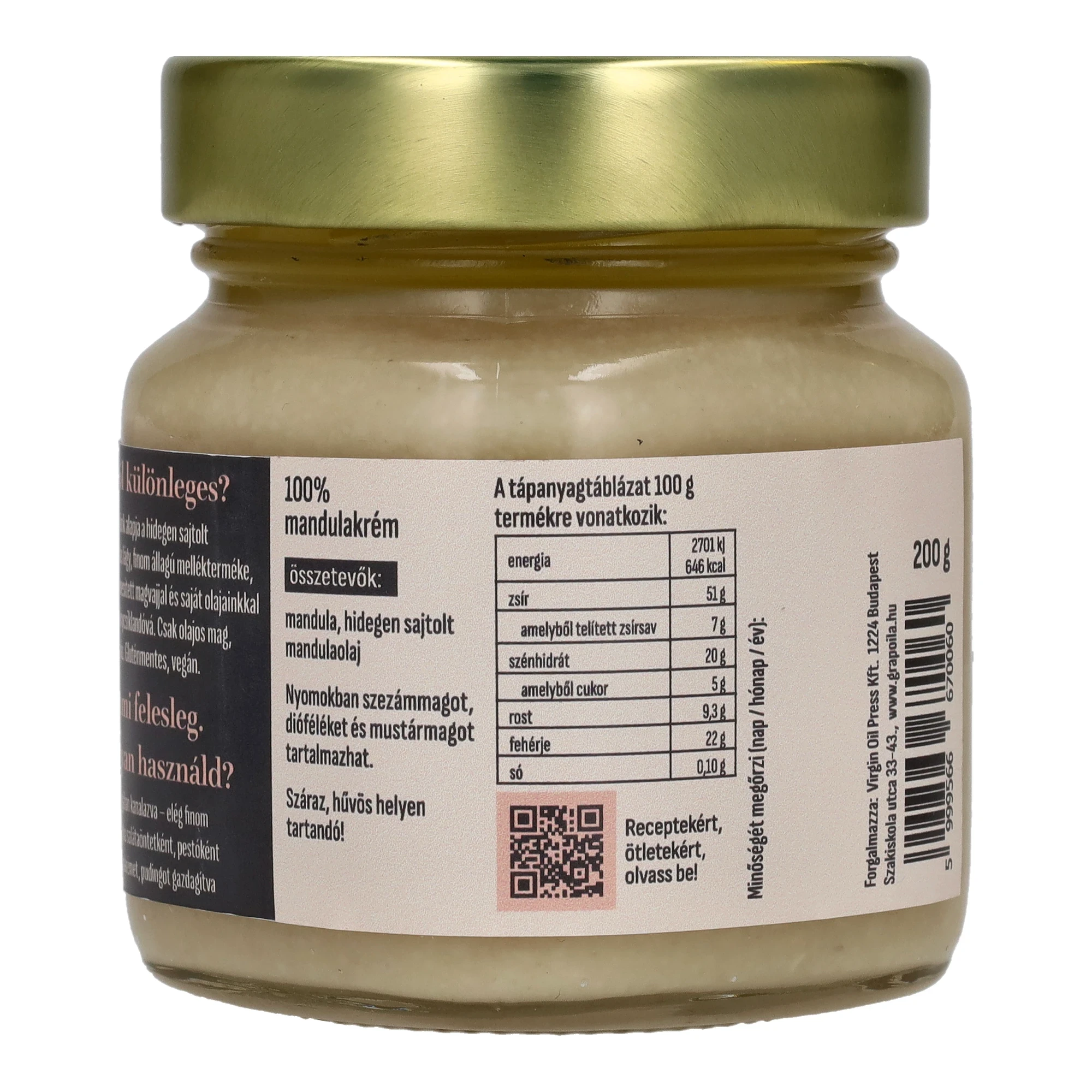 Grapoila Mandulakrém 200 g