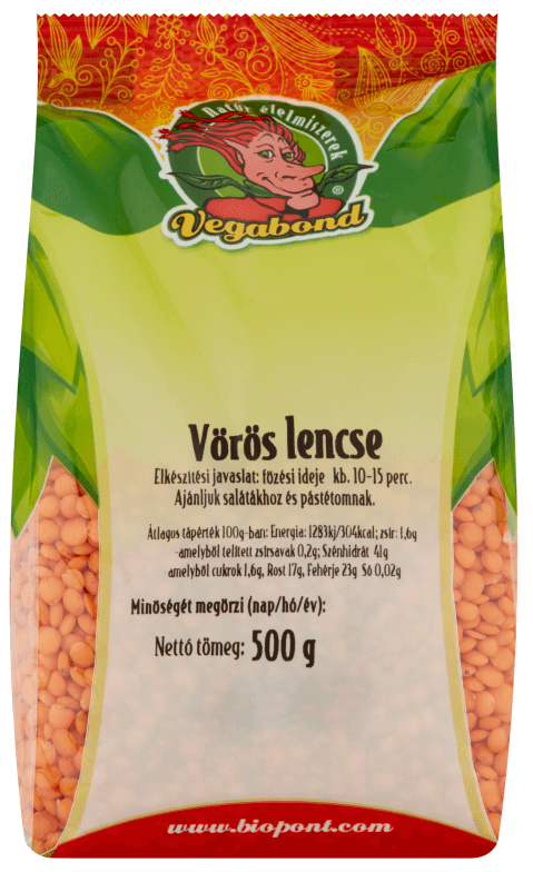 Vegabond Vörös lencse 500g