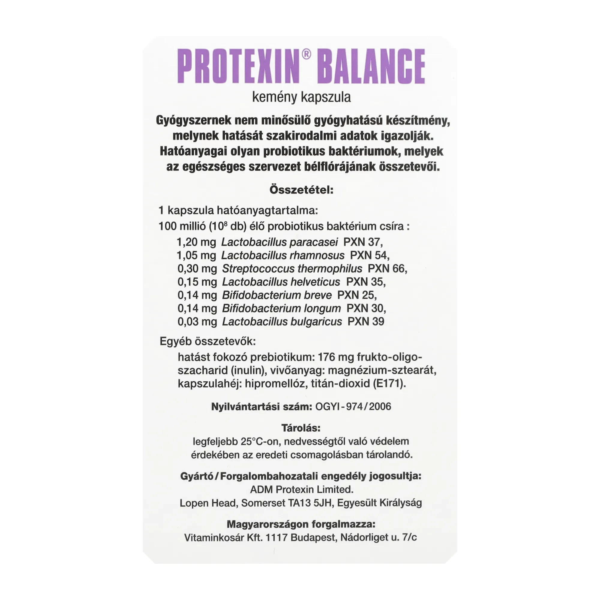Protexin Balance kapszula 60db
