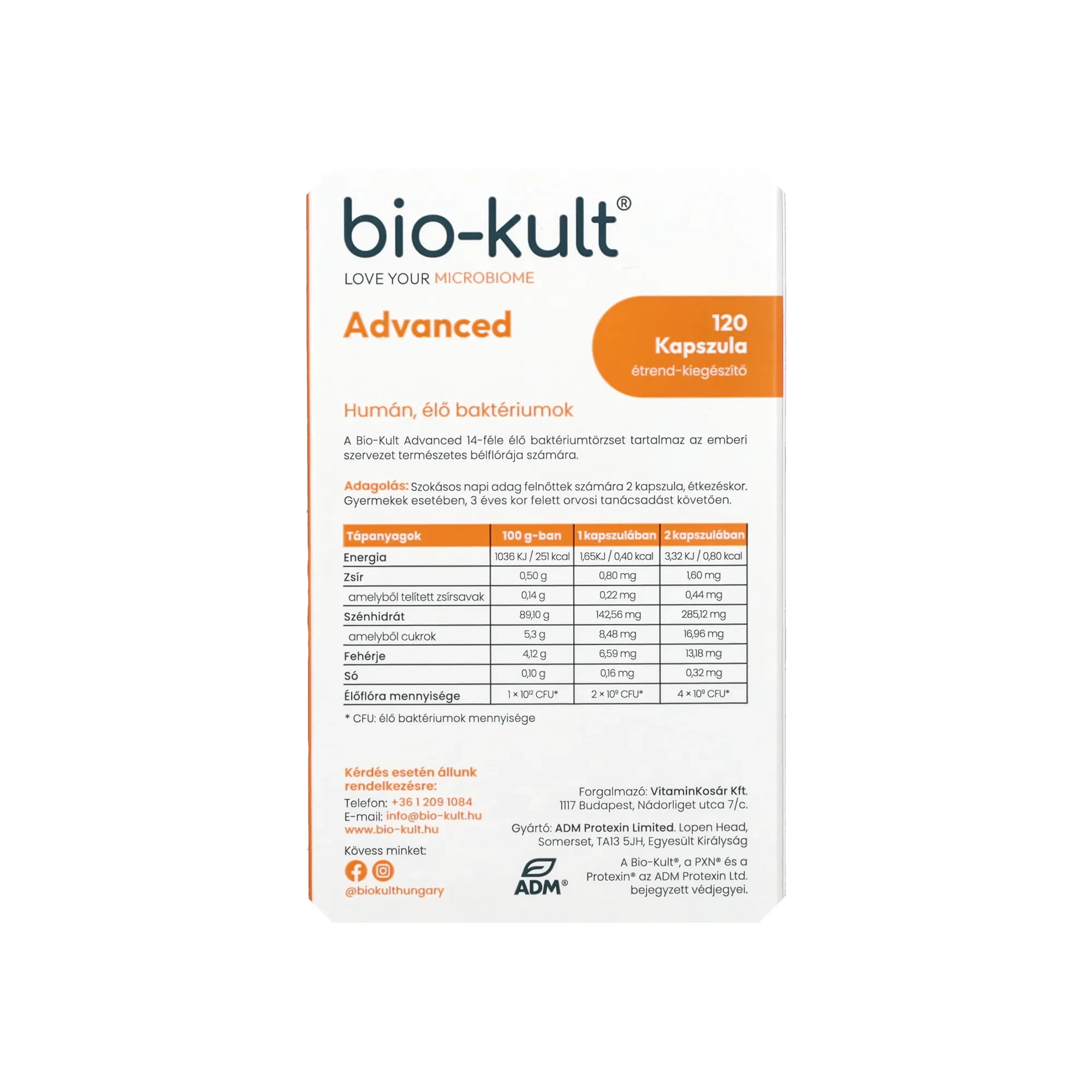 Bio-Kult kapszula Advanced 120db