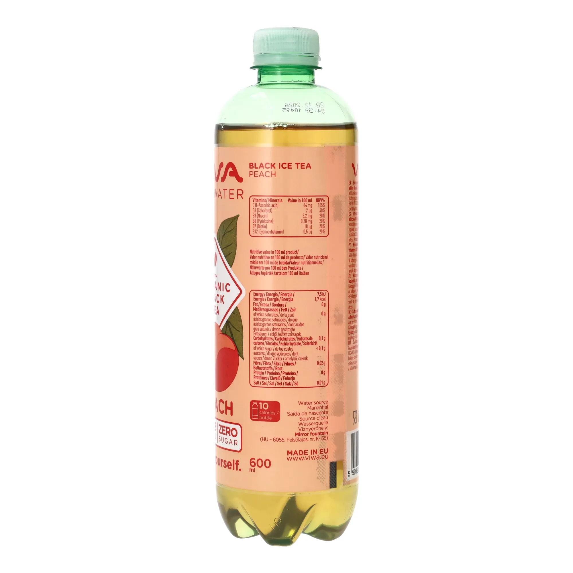Viwa vitamintea Black Peach 600ml