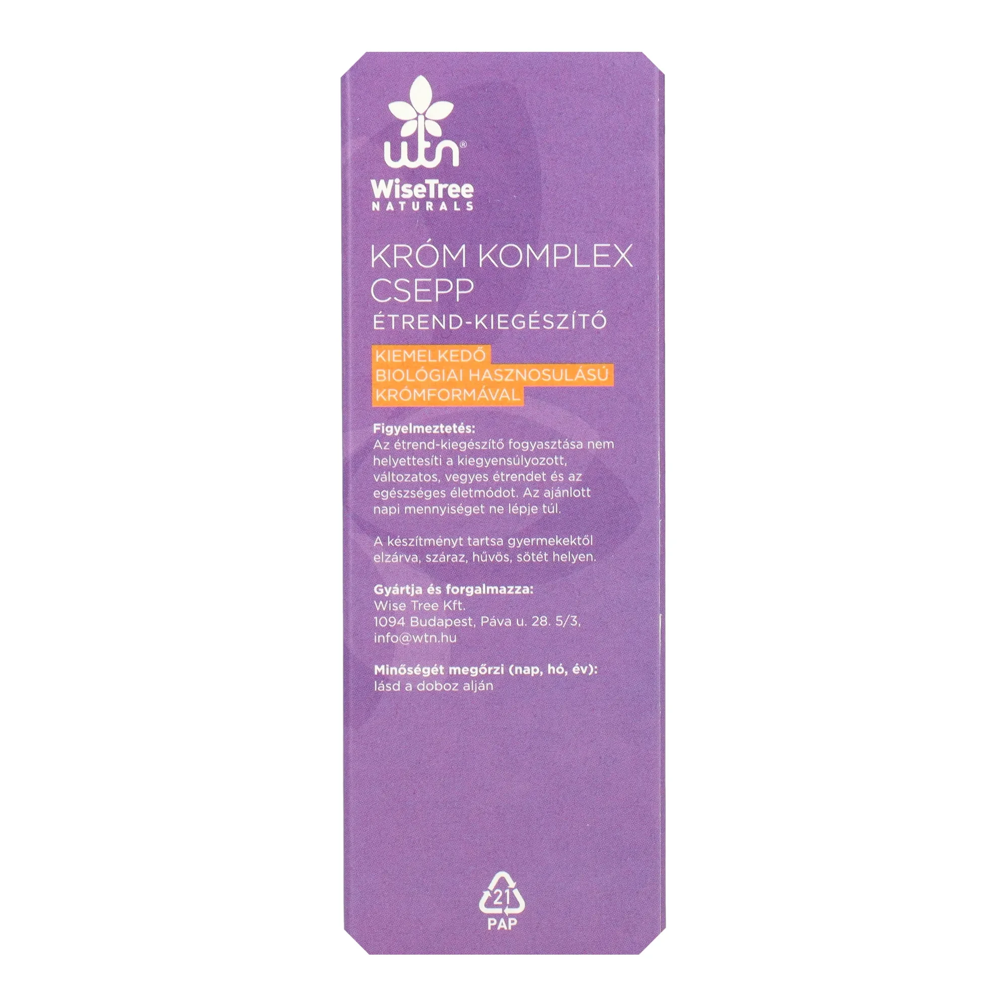 WTN Króm komplex csepp 50ml