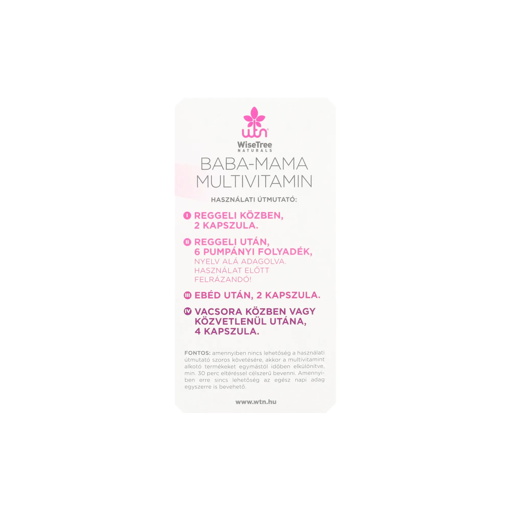 WTN Baba-Mama multivitamin 30adag
