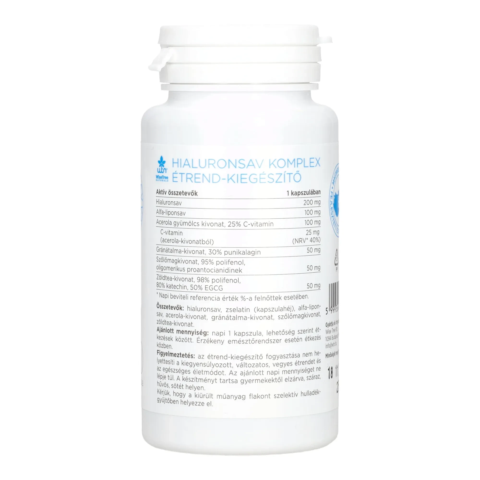 WTN Hialuronsav komplex 60db