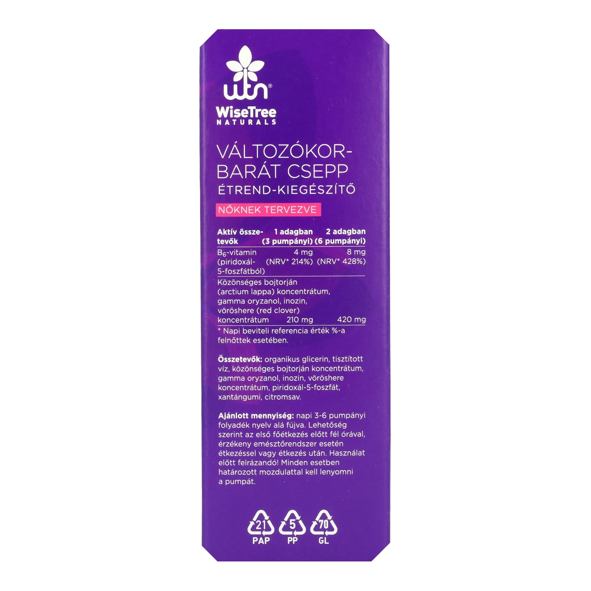 WTN Változókorbarát csepp 50ml (60 adag)