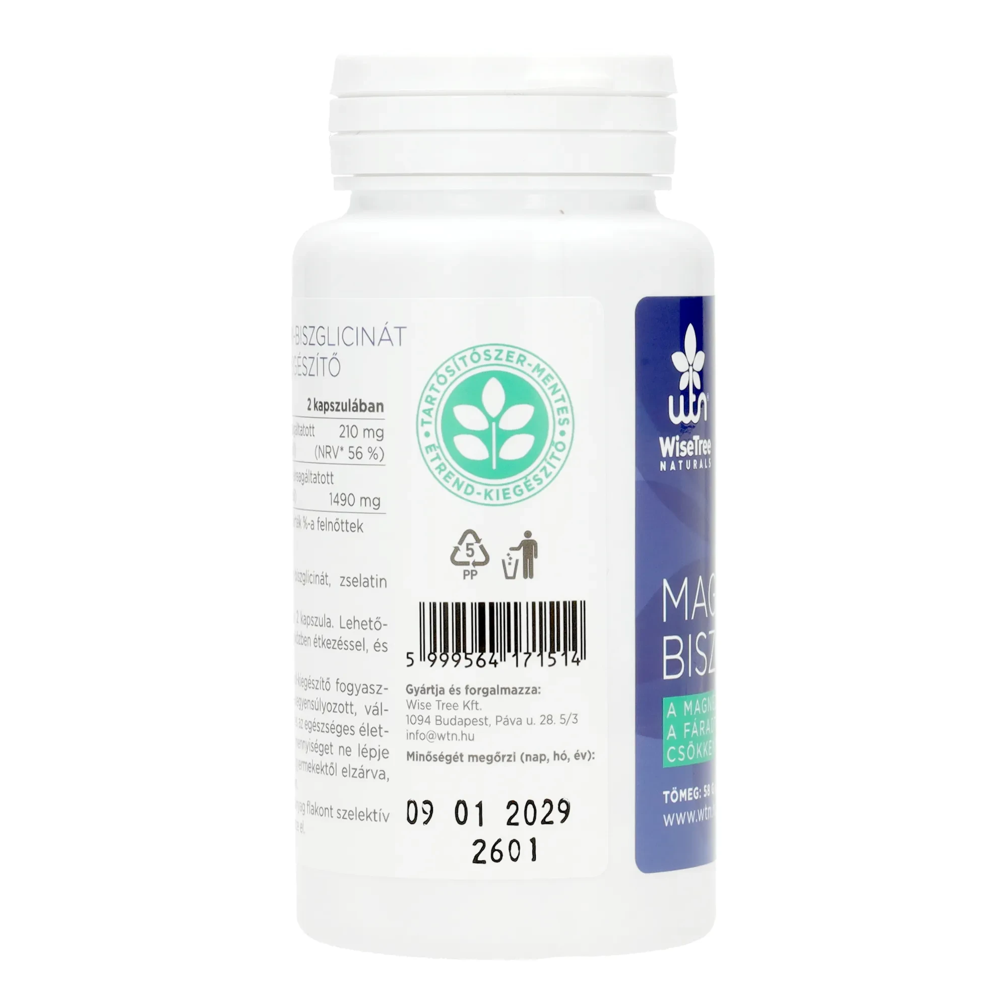 WTN Magnézium - Biszglicinát Kapszula 60 db