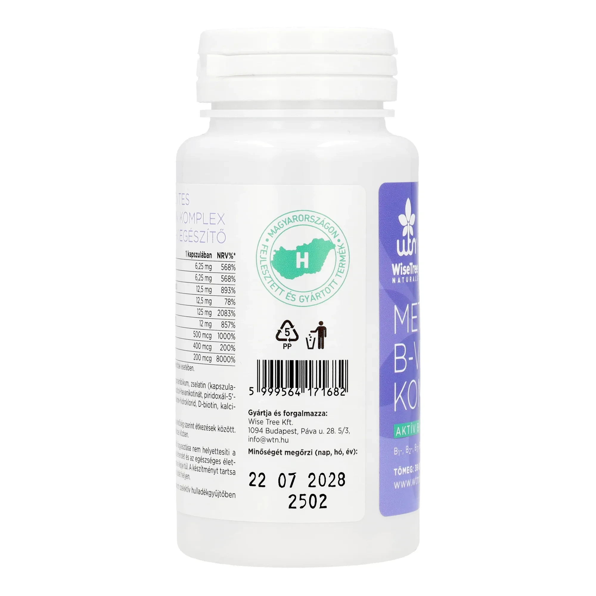 WTN Metilmentes B-vitamin komplex 60 db