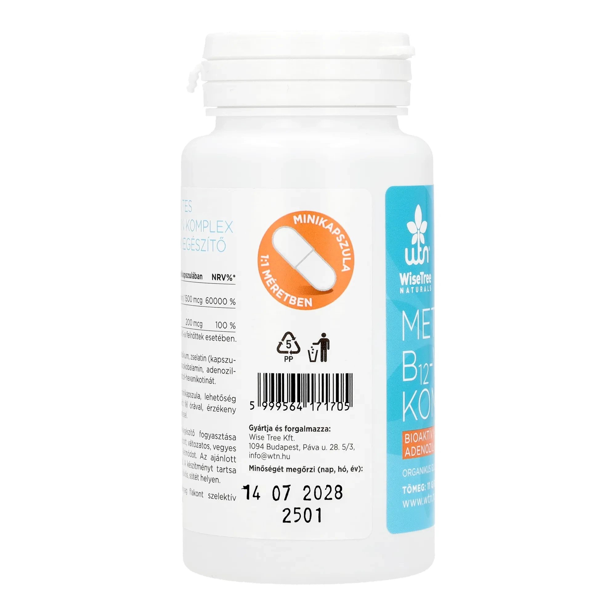 WTN Metilmentes B12-vitamin komplex 60 db