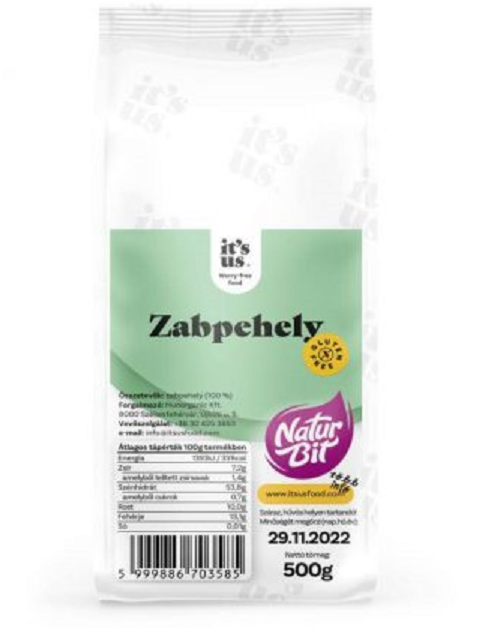 it's us NATURBIT gluténmentes zabpehely 500g