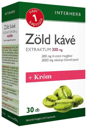 Interherb NAPI1 Zöld kávé Extraktum 300 mg 30 db