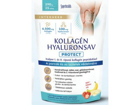Interherb Kollagén&Hyaluronsav Porcépítő Eper-banán ízű  italpor Protect 290g Interherb Kollagén&Hyaluronsav Porcépítő Eper-banán ízű  italpor Protect 290g