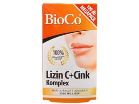 BioCo Lizin C+Cink Komplex MEGAPACK 100db BioCo Lizin C+Cink Komplex MEGAPACK 100db