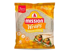 MISSION Wrap Tönköly & Zab 25cm 370g (6db/cs) MISSION Wrap Tönköly & Zab 25cm 370g (6db/cs)
